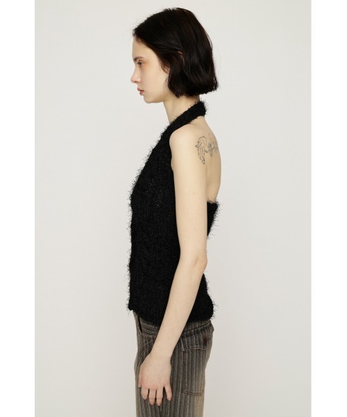 SLY（スライ） ベスト ジレ HALTER NECK KNIT VEST ホルターネック