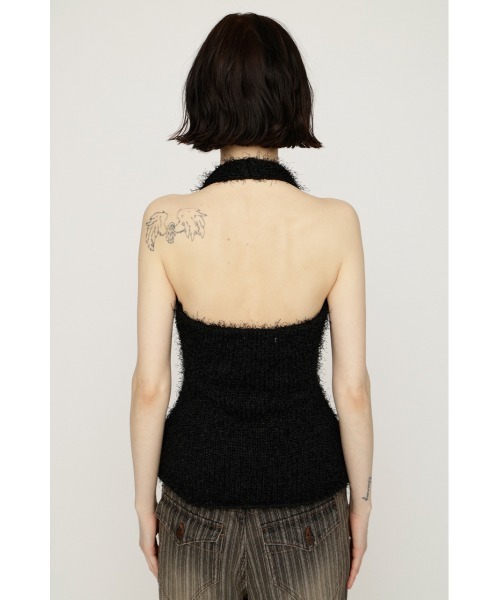 ベスト/ジレ STUDIOUS - CLANE 2021ss BACK SLIT KNIT VEST SLY（スライ） ベスト ジレ HALTER NECK KNIT VEST ホルターネック