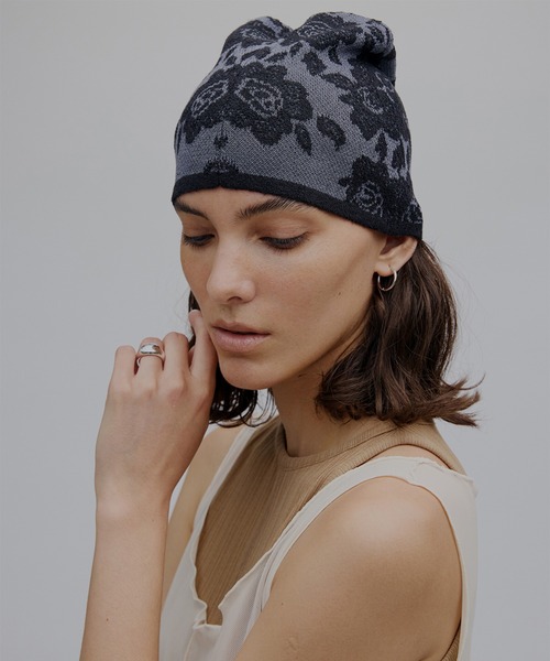 Ameri（アメリ） ニット帽 ニットキャップ レディース MEDI FLOWER