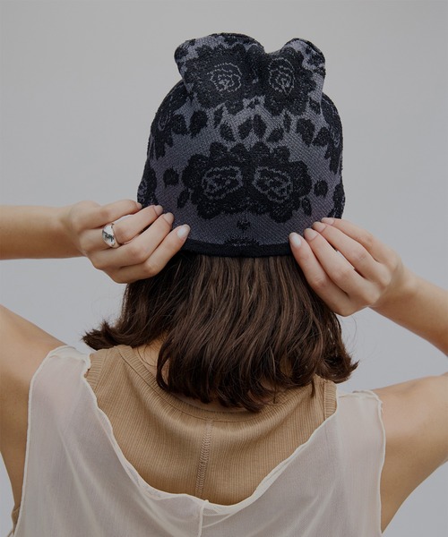Ameri（アメリ） ニット帽 ニットキャップ レディース MEDI FLOWER