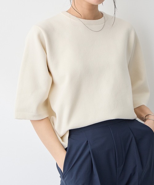「for/c」 半袖ニット M ピンク レディース_画像8