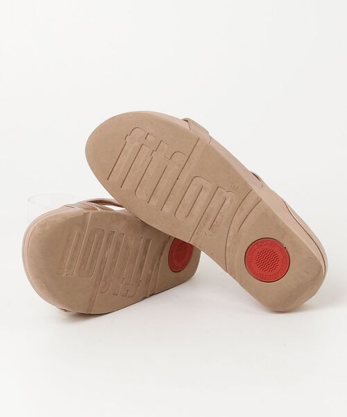 「fitflop」 フラットサンダル UK4 ゴールド レディース_画像3