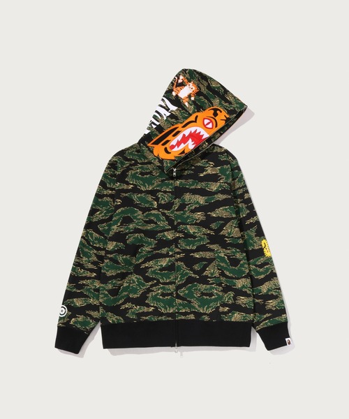 A BATHING APE タイガーカモ ジップフーディ A BATHING APE（アベイシングエイプ） パーカー TIGER CAMO TIGER FULL
