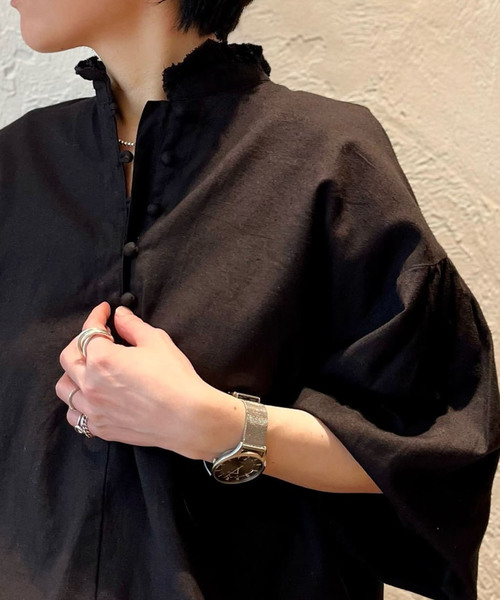 「JOURNAL STANDARD LUXE」 長袖ブラウス - ピンク レディース_画像5