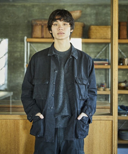 orSlow（オアスロウ） デニムジャケット gジャン STONE BLACK B.D.U 