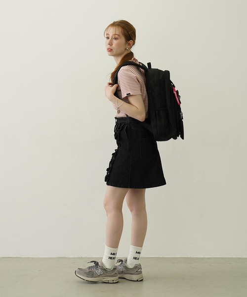 デイバック リュック 「23L」W ZIP BACKPACK/大容量 バックパック「PC収納可・A4サイズ」 レディース メンズの画像