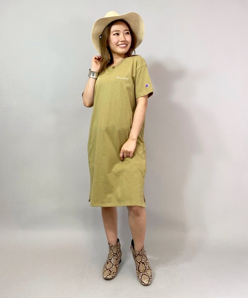 ワンピース ｃhampion チャンピオン ルーズシルエットｔシャツワンピース Cw S304 Zozotown Paypayモール店 通販 Paypayモール