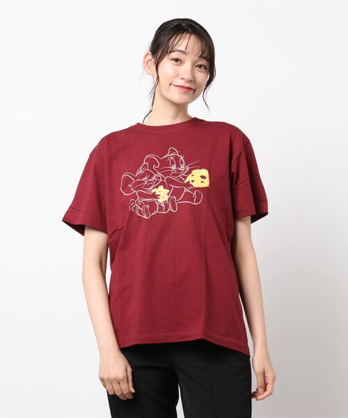 お買い得！！★ バーバリー ★ Jemma PRT Tシャツ セール】トムとジェリー オーバーサイズ プリントTシャツ（T