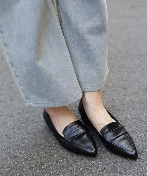 SESTO（セスト） パンプス ポインテッドトゥローヒールローファー