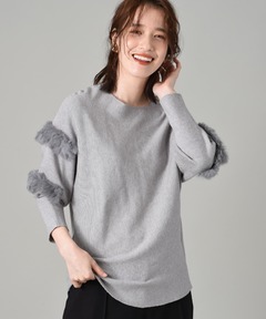 袖ファー付き ニットの商品一覧 通販 Yahoo ショッピング