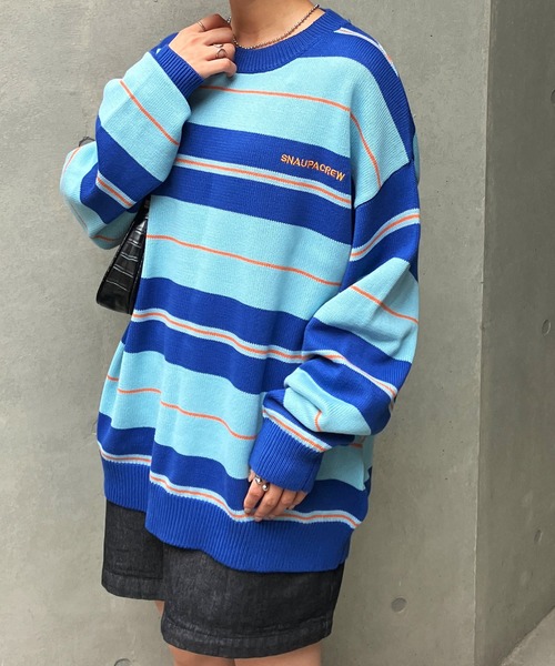 Snap club セーター ニット 「Snap club」ビックシルエットカラー