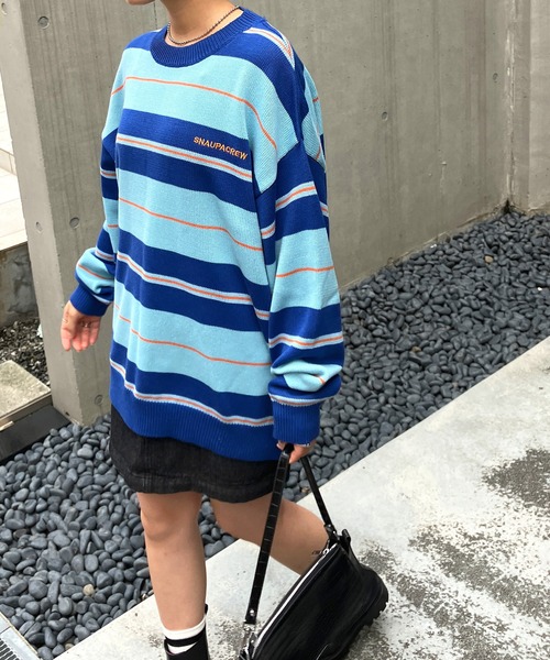 Snap club セーター ニット 「Snap club」ビックシルエットカラー