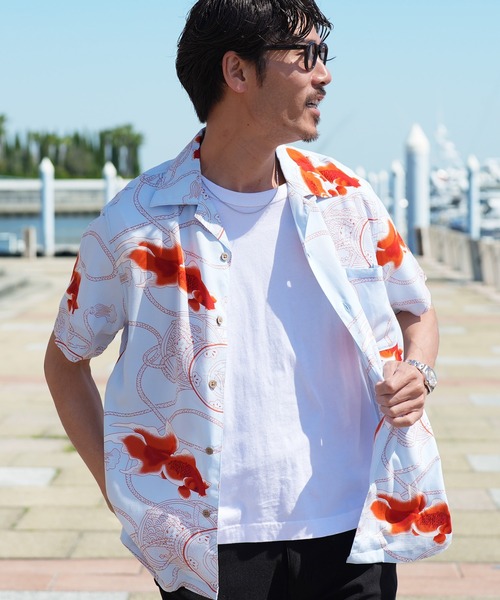 JIGGYS SHOP（ジギーズショップ） シャツ レーヨン 半袖 アロハシャツ