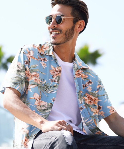 JIGGYS SHOP（ジギーズショップ） アロハシャツ シャツ 半袖 レーヨン