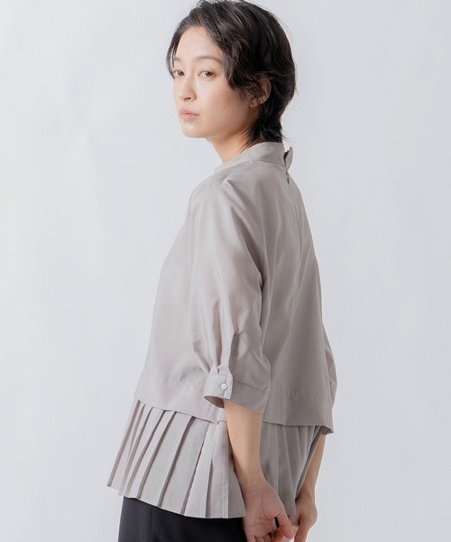 WHYTO（ホワイト） ブラウス シャツ 「WHYTO. / ホワイト」Hem pleats