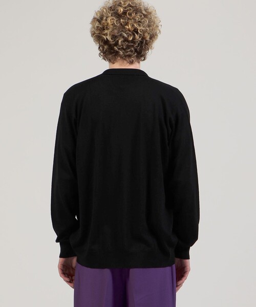 JOHN SMEDLEY ジョンスメドレー　スキッパー　ニットポロシャツ L JOHN SMEDLEY（ジョンスメドレー） メンズ ニット ウール スキッパー