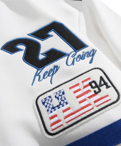 トレーナー スウェット HOOK -original- レーシングワッペン刺繍配色