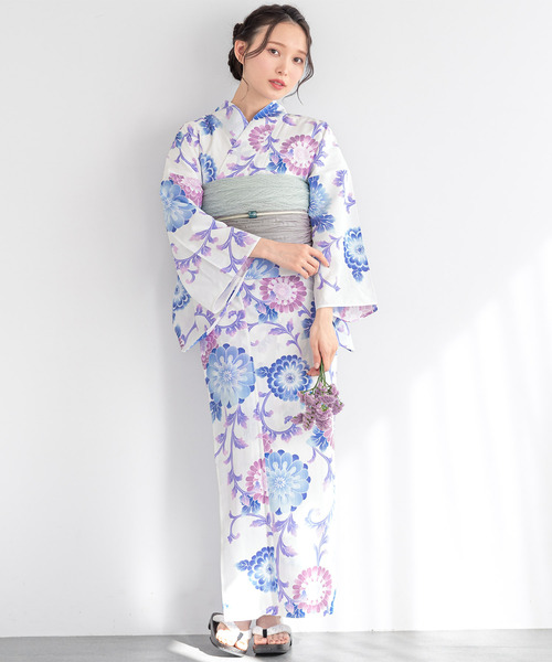 SOUBIEN 浴衣 夏を彩るレディース浴衣2点セット （浴衣＋帯