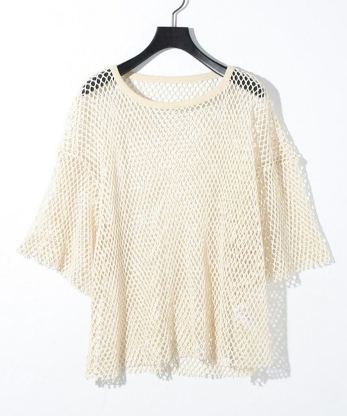 MIDIUMISOLID（ミディウミソリッド） tシャツ メッシュワイドプル