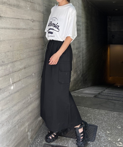 Sally Lunn スカート ミリタリーロングカーゴスカート : ZOZOTOWN