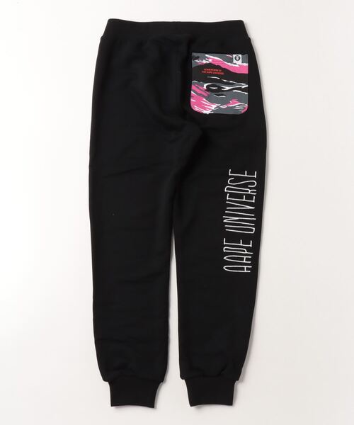 AAPE BY A BATHING APE スウェットパンツ 黒 AAPE BY A BATHING APE スウェットパンツ ジャージ SWEAT PANTS