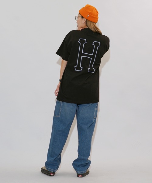 HUF 半袖ポロシャツ HUF 全3色 ハフ ハーフジップポロシャツ OS ZIP POLO 半袖