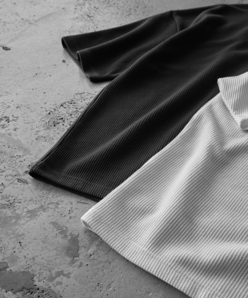 RUUBON ポロシャツ 半袖 「RUUBON」waffle skipper polo shirt