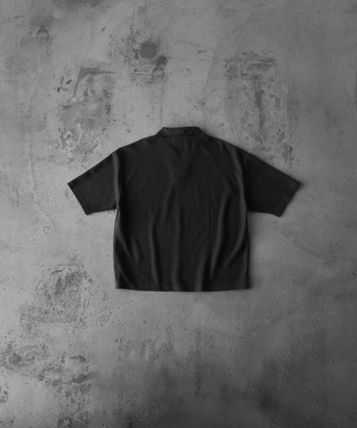 RUUBON ポロシャツ 半袖 「RUUBON」waffle skipper polo shirt