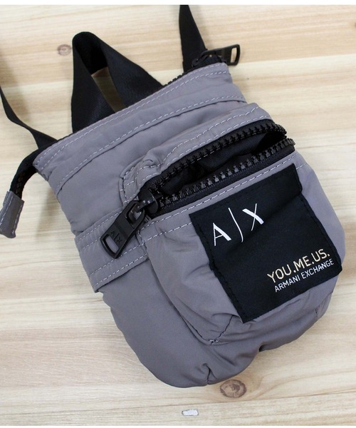 関税込 国内発 A/X Armani Exchange ナイロンクロスボディバッグ ARMANI EXCHANGE ウエストポーチ AX ミニポーチ ショルダー