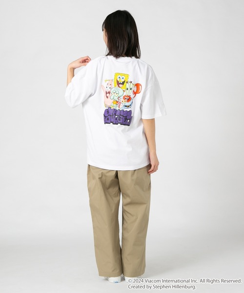 LB/S tシャツ スポンジボブ オリジナルデザインTシャツ パトリック