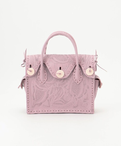 gracedigital / BI MAESTRAS/ハンドバッグ/レザー/PNK/総柄 GRACE CONTINENTAL（グレースコンチネンタル） ハンドバッグ MaestraS