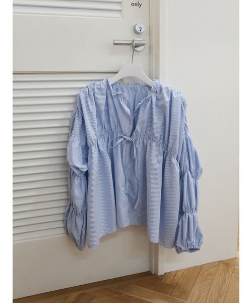 シャツ+ブラウス(長袖+七分) katrin tokyo 3way linen blouse katrin tokyo 3way linen blouseの通販 by 断捨離中｜ラクマ