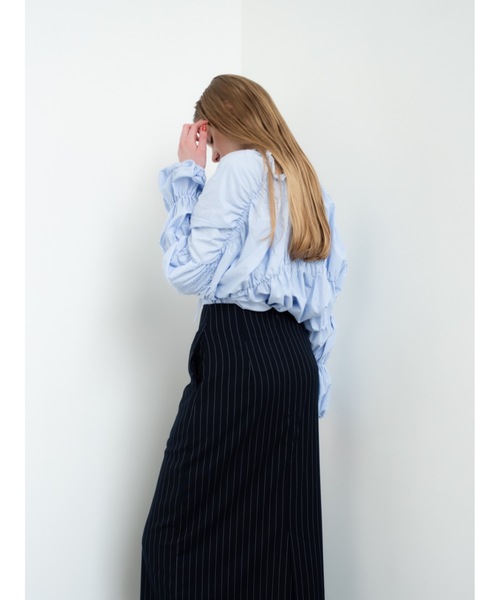 シャツ/ブラウス(長袖/七分) katrin tokyo 3way linen blouse katrin tokyo 3way linen blouseの通販 by 断捨離中｜ラクマ