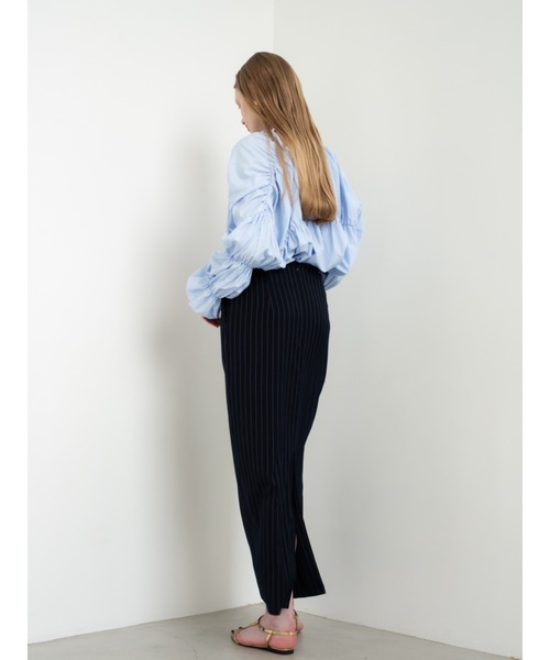 Katrin TOKYO ブラウス シャツ stripe triple shirring blouse