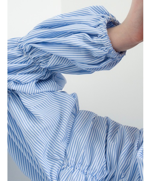 Katrin TOKYO ブラウス シャツ stripe triple shirring blouse