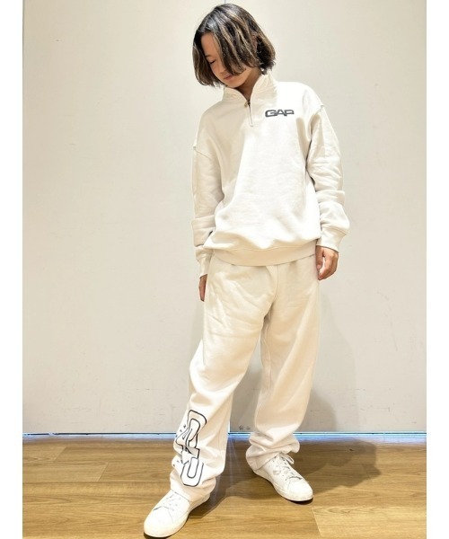 GAP ギャップ ビッグロゴ スウェット トレーナー パンツ 上下 セットアップ 着用ポイント】・ゆった | Satou