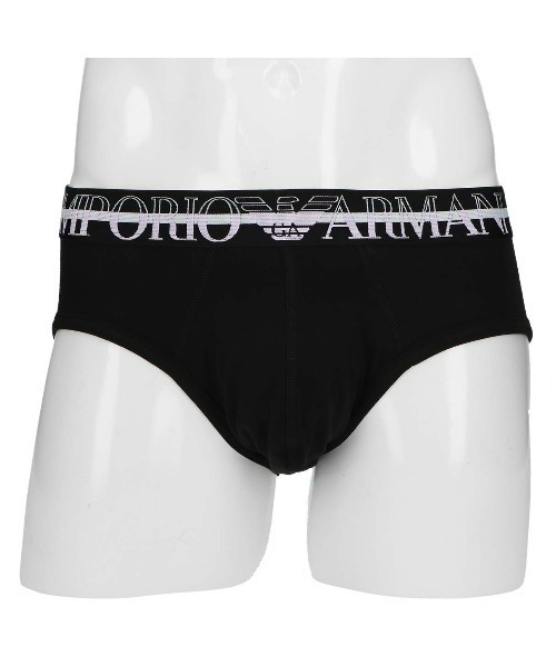 [EMPORIO ARMANI UW] EAソリッドロゴバンドブリーフ 送料関税込み☆EMPORIO ARMANI ロゴ ブリーフ 3点セット