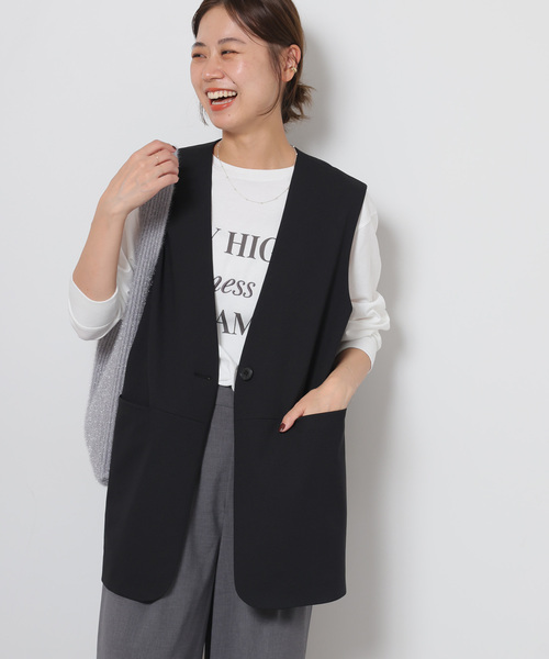 JOURNAL STANDARD relume ベスト ジレ ドライツイルノーカラー