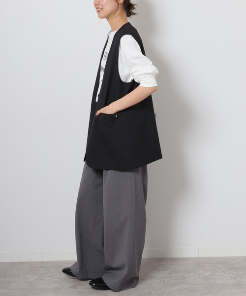 JOURNAL STANDARD relume ベスト ジレ ドライツイルノーカラー