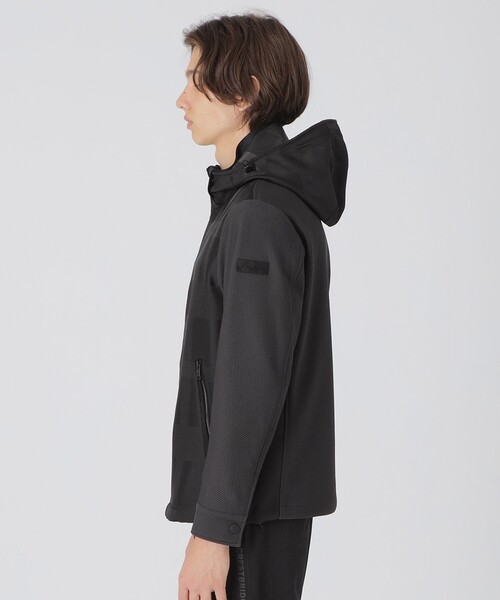 バーバリーブラックレーベル シャドーチェック フード ジャケット L ブルゾン BLACK LABEL CRESTBRIDGE ブルゾン アウター 「BLACK lab