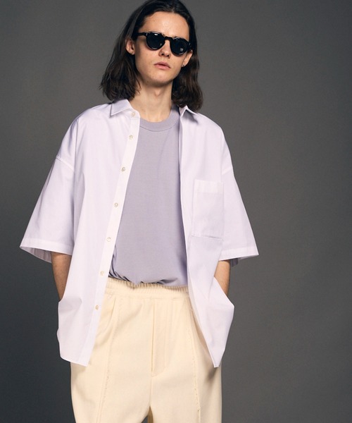 MAISON SPECIAL」 半袖シャツ 0 ブルー レディース