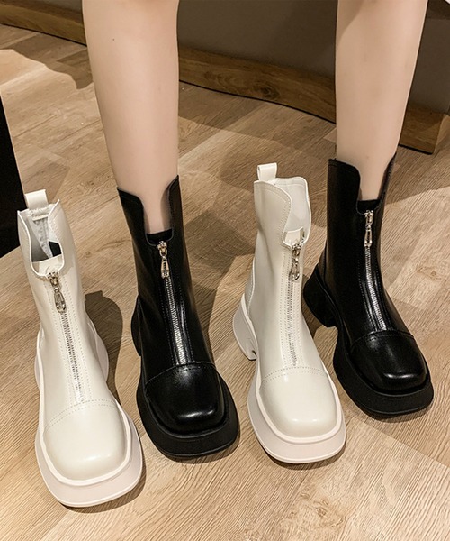 限定品✨完売✨新品！未使用！❤️PLST♥️レザーフロントジップ