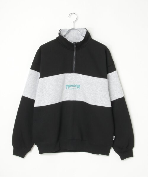 THRASHER（スラッシャー） トレーナー スウェット ハーフジップ メンズ
