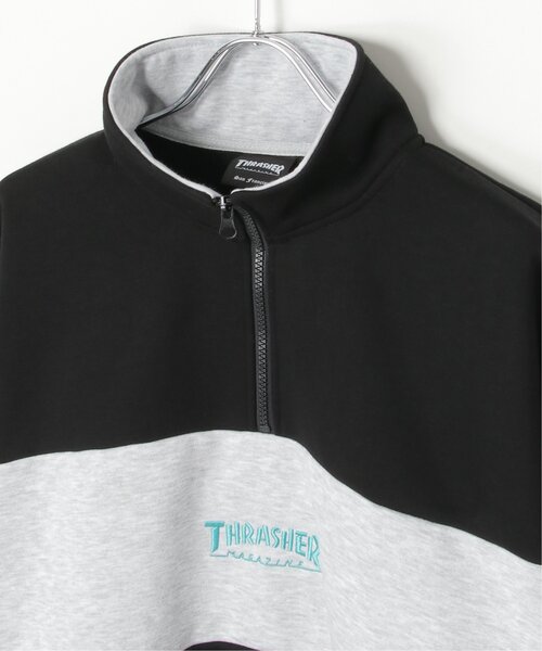 THRASHER（スラッシャー） トレーナー スウェット ハーフジップ メンズ 