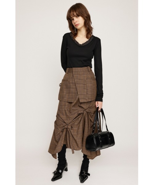 トップス LACE DOCKING SWEAT TOP Ameri（アメリ）の「LACE DOCKING SWEAT TOP（スウェット）」 - WEAR