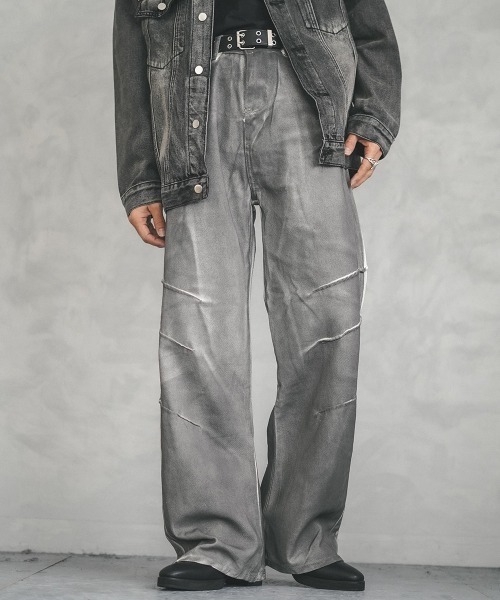 Shoowtime ジーンズ All over painting design denim pants