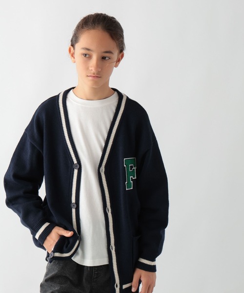 GLOBAL WORK（グローバルワーク） カーディガン FILA/コラボワッペン