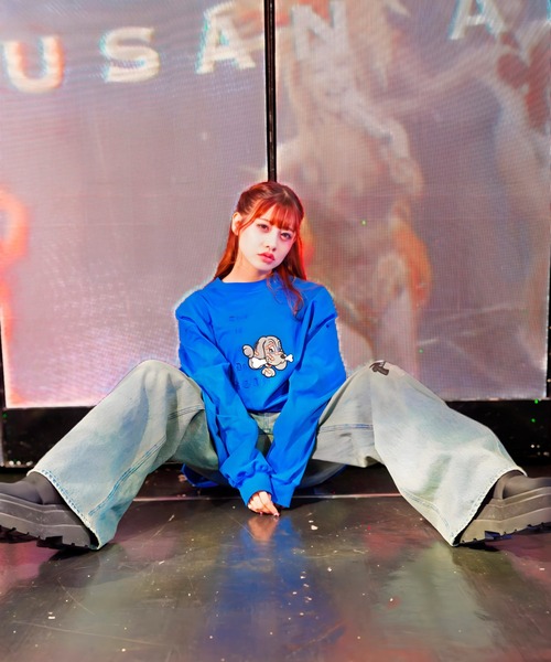 ガルフィー kry ロンＴ 紫 GALFY (ガルフィー) 反戦ロンTee - Purple / ロックファッション