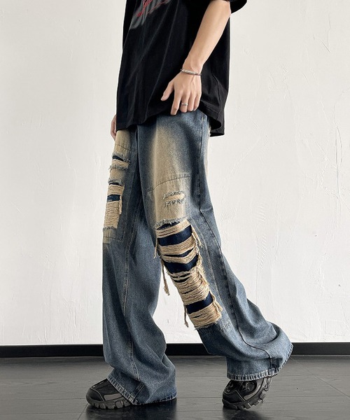 JOHNNY WOLF（ジョニーウルフ） ジーンズ SEKHMET グランジ ダメージ