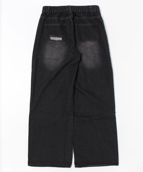 JOHNNY WOLF ジーンズ SEKHMET グランジ ダメージ ワイドデニムパンツ